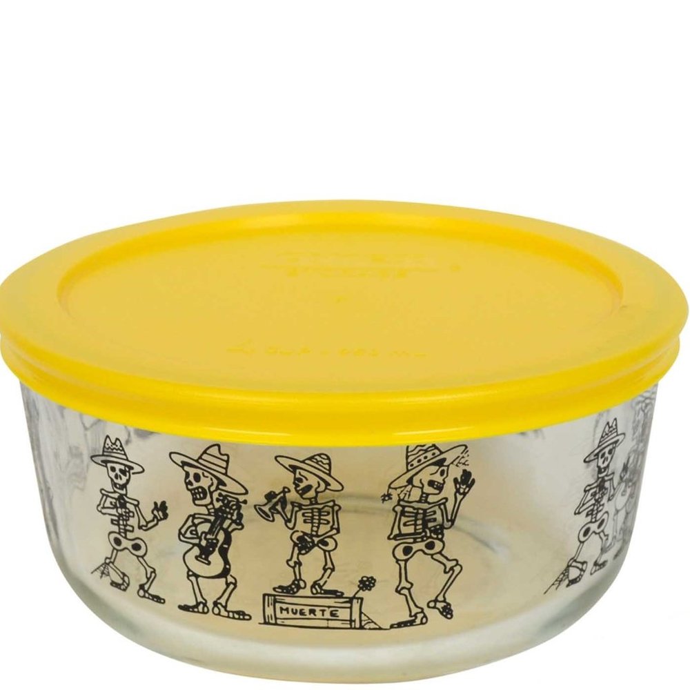 COPY - Pyrex 4 Cup  Mariachi Skeletons